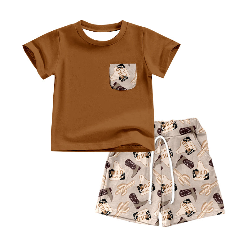 BSSO0534 western boots boy shorts outfit preorder 202312