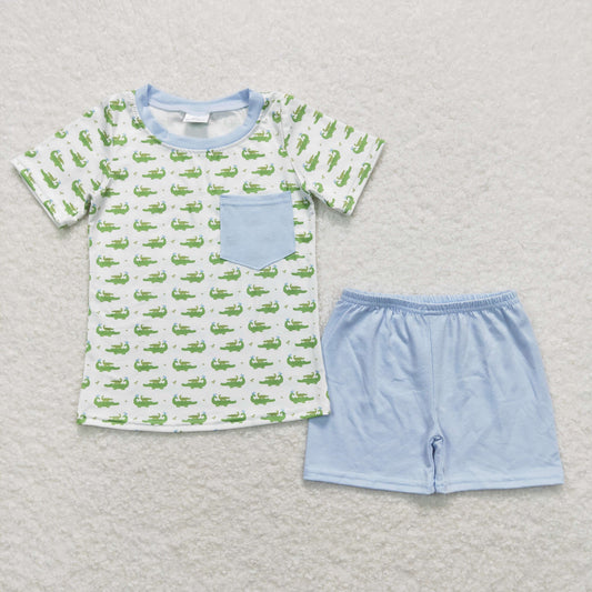 BSSO0556  crocodile alligator shorts summer boy outfit 202404 RTS