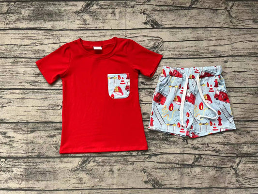 BSSO0557 preorder fire bus shorts summer boy outfit 202401