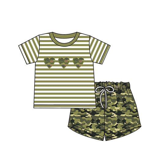 BSSO0568 preorder love camo shorts summer boy outfit 202401