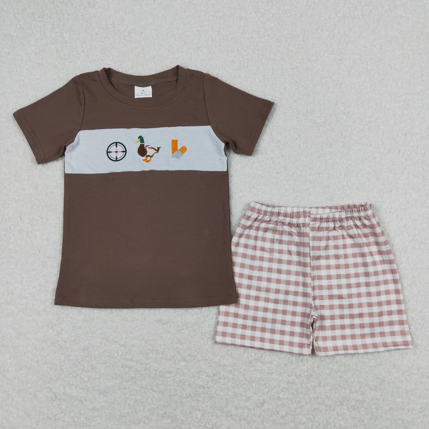 BSSO0573 embroidery duck shorts summer boy outfit 202403 RTS