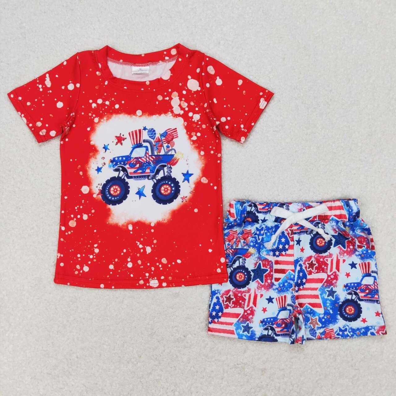 BSSO0583 July 4th  shorts boy summer outfit 202405 RTS
