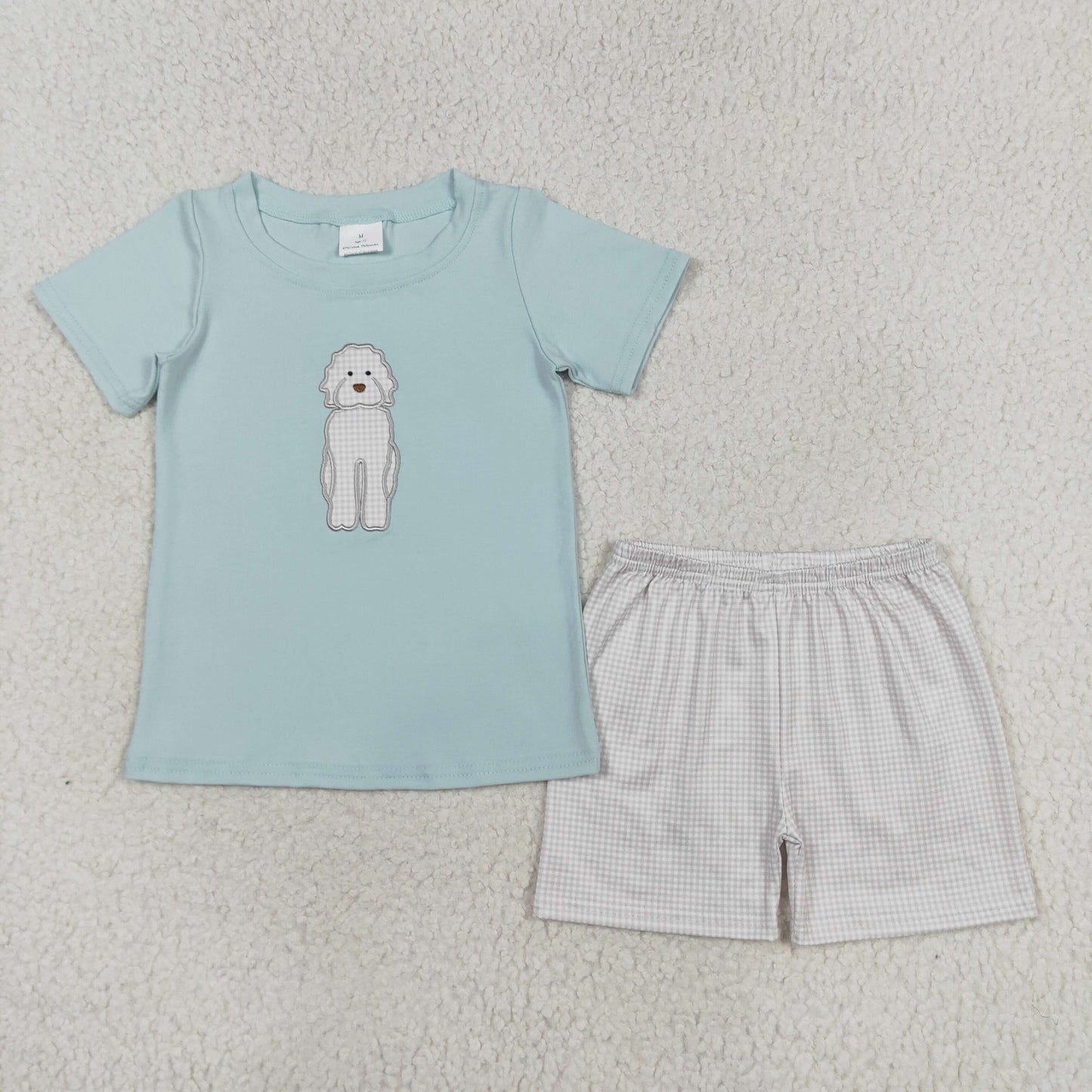 BSSO0593 embroidery dog shorts summer boy outfit 202405