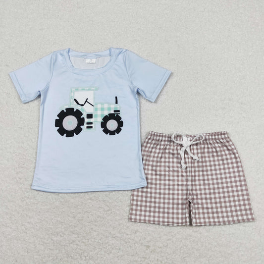 BSSO0610  tractor shorts boy summer outfit 202404 rts