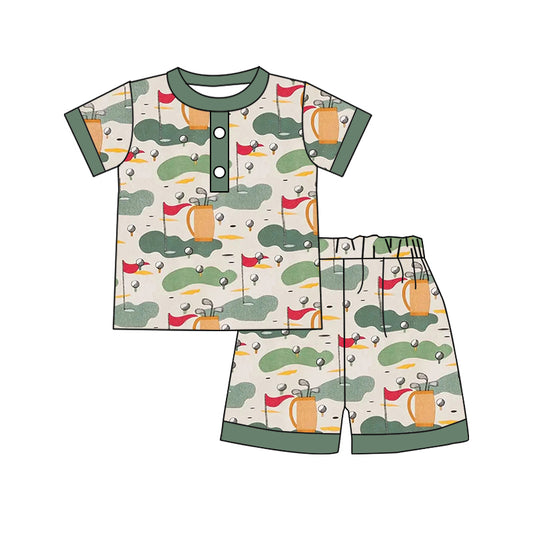 BSSO0629 camo flags shorts girl summer pajamas outfit 202402 preorder