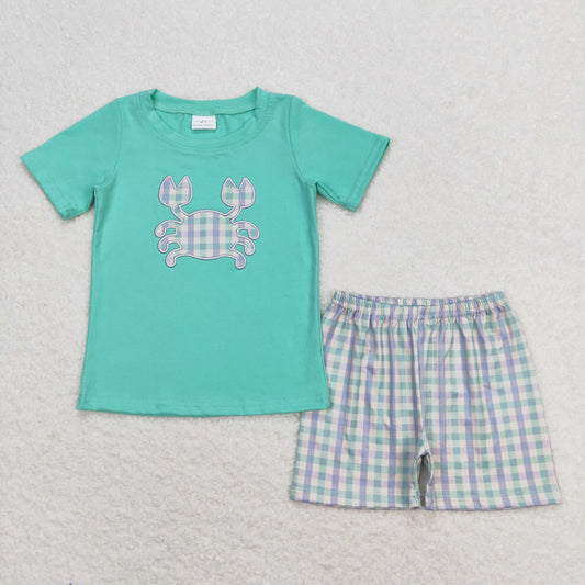 BSSO0638 crab shorts girl summer outfit 202405 RTS  embroidered