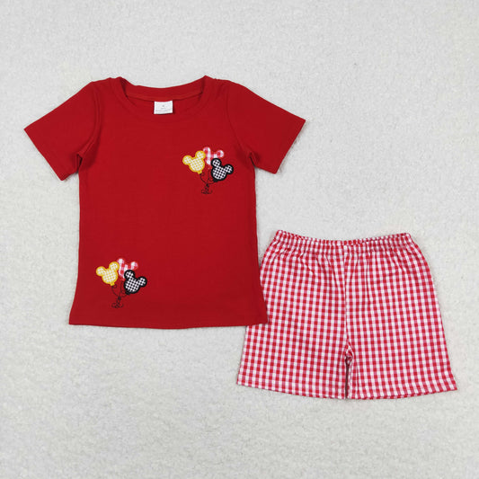 BSSO0652 embroidery mouse shorts boy summer outfit 202408 RTS