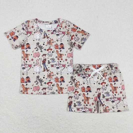 BSSO0659 story toy shorts boy summer pajamas outfit 202405 RTS