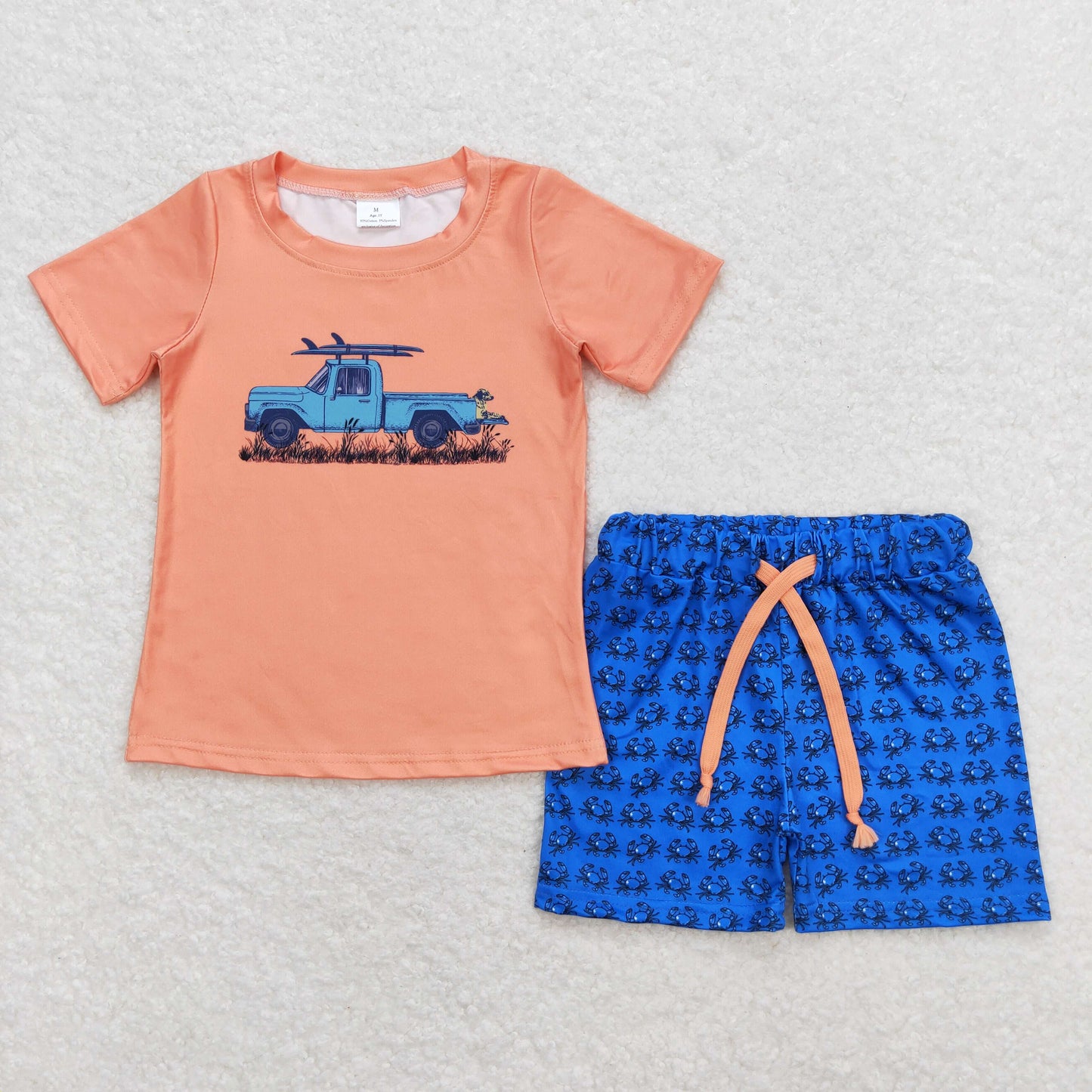 BSSO0706  car plane summer boy outfit 202404 RTS