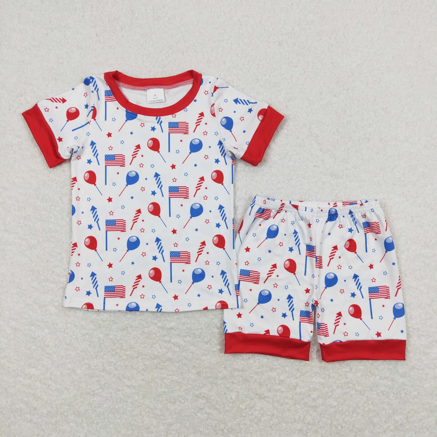 BSSO0707 July 4th boy shorts boy summer outfit 202404 RTS