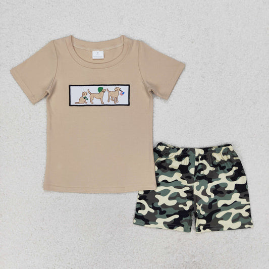 BSSO0720 RTS embroidery boy shorts outfit 202406 RTS
