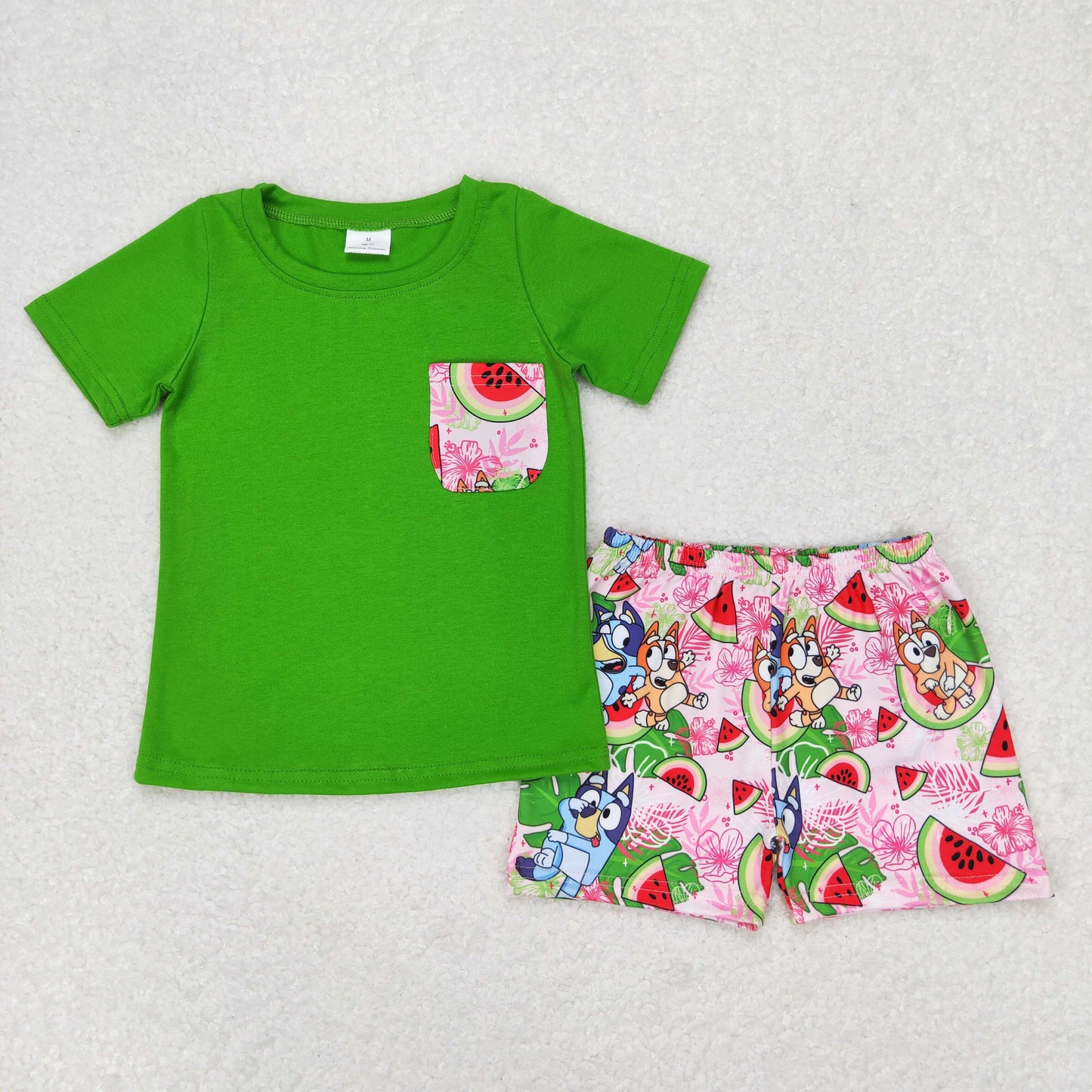 BSSO0743 watermelon boy shorts outfit 202405 RTS