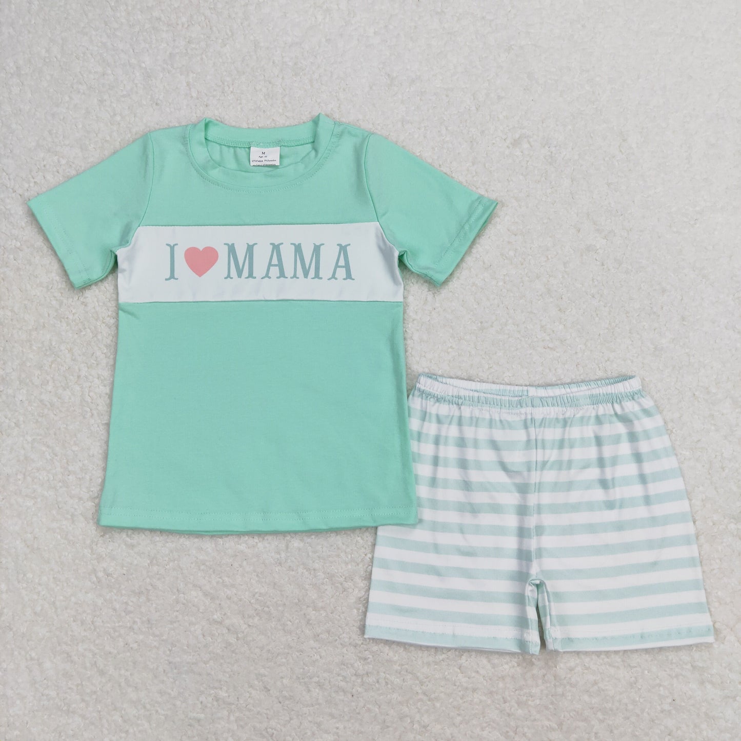 BSSO0751 love mama summer boy outfit 202404 sibling