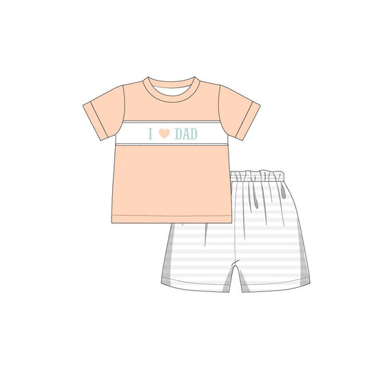 BSSO0752 preorder love dad summer boy outfit 202402