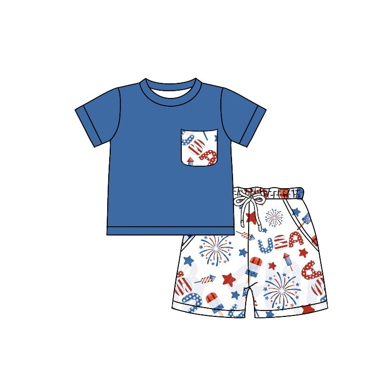 BSSO0766 preorder 4th july summer boy outfit 202402