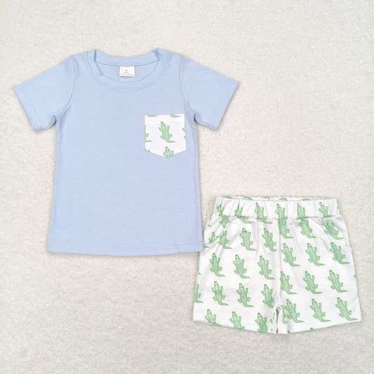 BSSO0782  dinosuar boy shorts outfit 202404 rts
