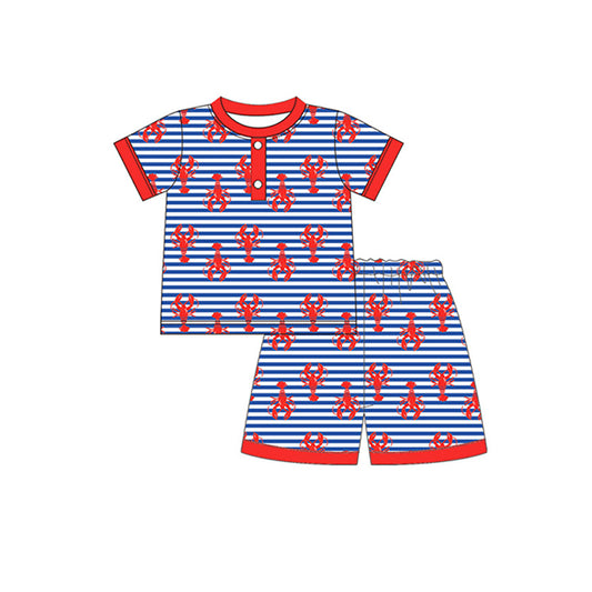 BSSO0806 shorts cray fish boy pajamas summer outfit 202403 preorder