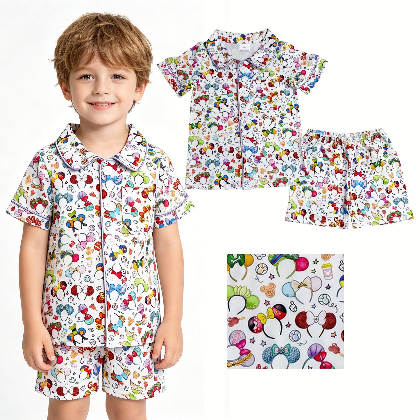 BSSO0816 shorts mouse boy summer pajamas outfit 202607 rts