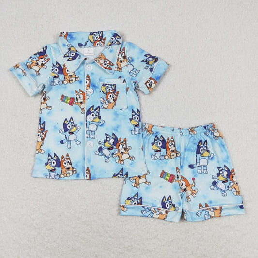 BSSO0817 shorts bluey dog boy summer outfit 202405 RTS