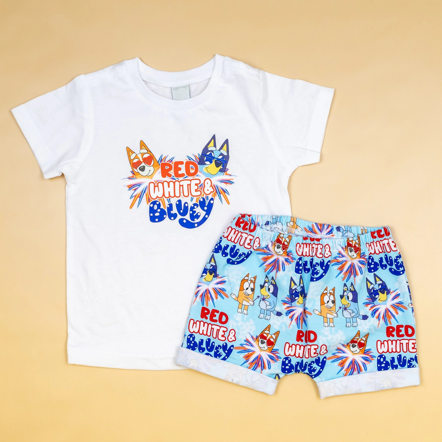 BSSO0821 shorts bluey dog boy summer outfit 202403 preorder