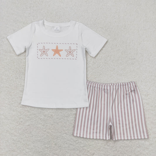 BSSO0826  Sea star shorts summer boy outfit 202404 RTS