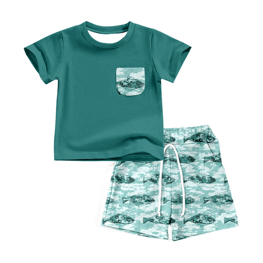 BSSO0838 sea fish shorts boy summer outfit 202403 preorder