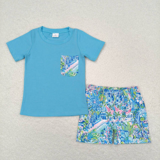 BSSO0840 pattern shorts boy summer outfit 202404 RTS