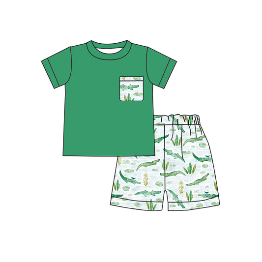 BSSO0855 dinosaur shorts boy summer outfit 202403 preorder