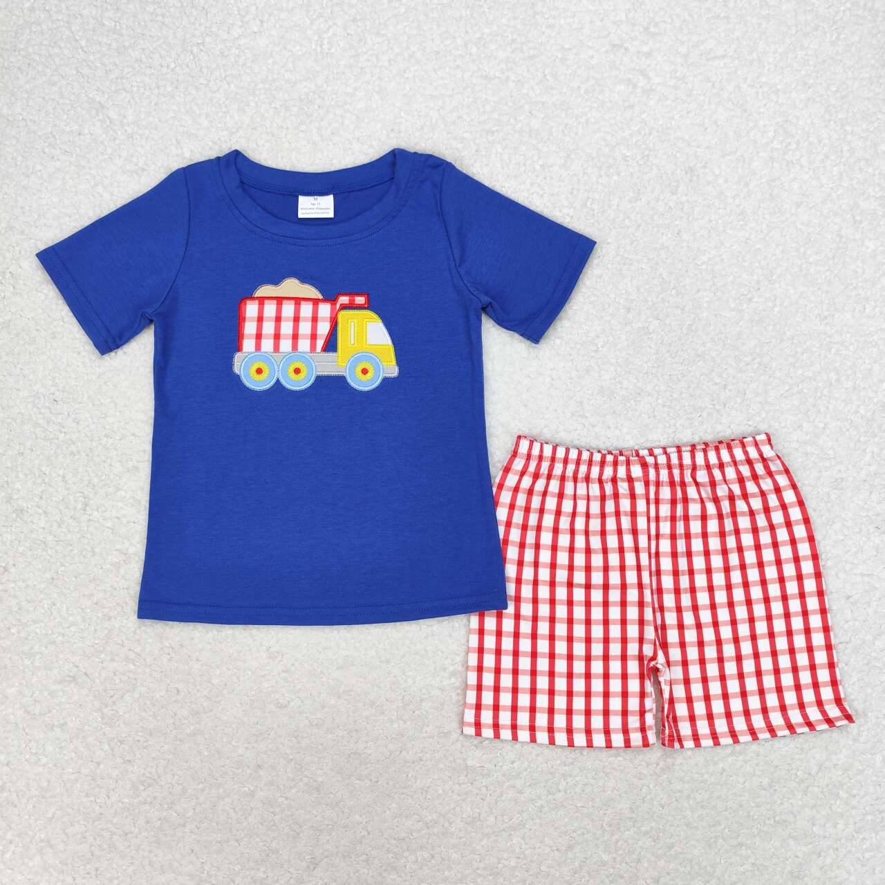 BSSO0857 embroidery truck shorts boy summer outfit 202406 RTS