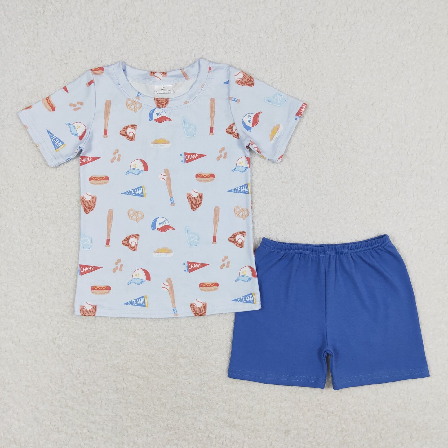 BSSO0863 组合 baseball shorts western boy summer outfit 2024045 RTS