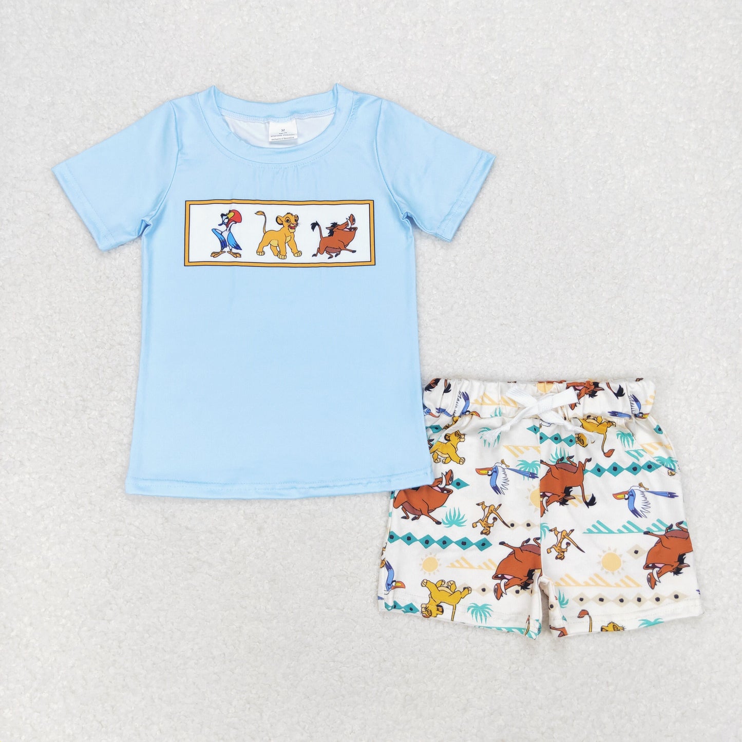 BSSO0882  lions boy shorts outfit 202405 RTS