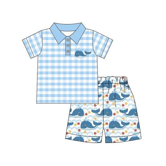 BSSO0898 whale shorts boy summer outfit 202403 preorder