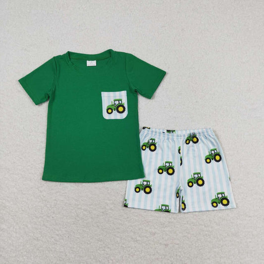 BSSO0903 tractor shorts boy summer outfit 202406 rts