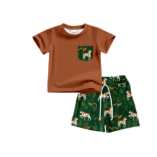 BSSO0937 cow shorts boy summer outfit 202404 preorder