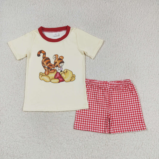 BSSO0939 tiger bear shorts boy summer outfit 202405 RTS