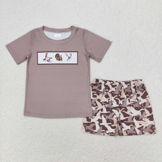 BSSO0953 duck camo shorts boy summer outfit 202406 RTS