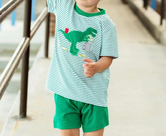 BSSO0977 dinosaur preorder boy shorts outfit 202404