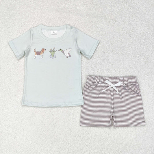 BSSO0980 duck printing boy shorts outfit 202407 RTS