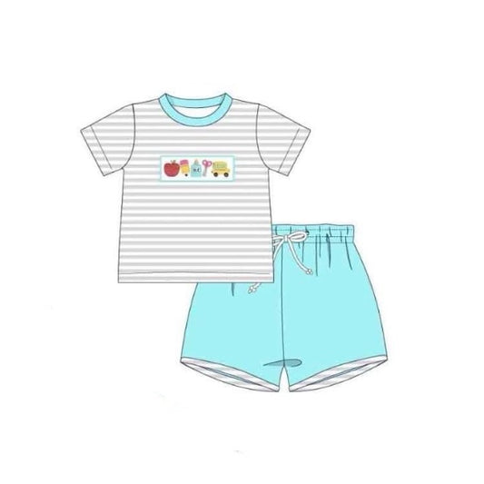 BSSO0990 preorder back to school shorts boy pajamas outfit 202405