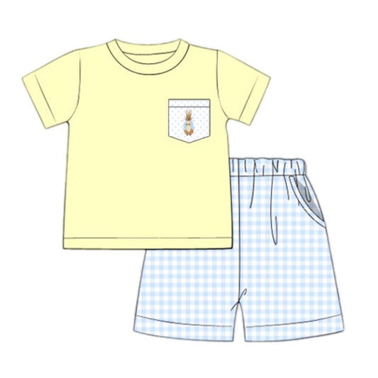 BSSO1005 Easter Bunny boy summer outfit 202410 PREORDER