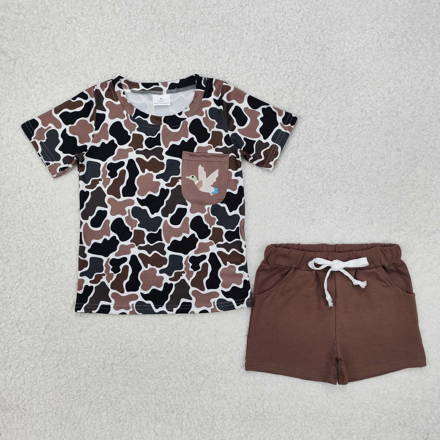 BSSO1010 camo duck boy summer outfit 202412 RTS