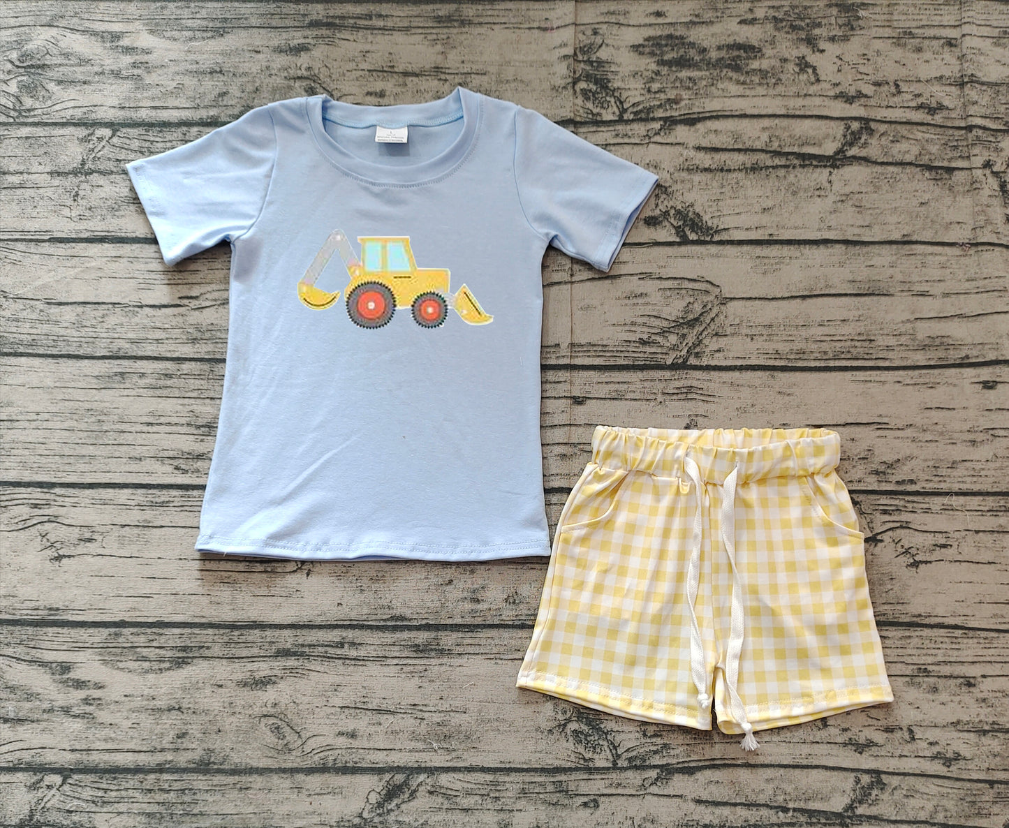 BSSO1117 embroidery digger  boy summer outfit 202412 preorder