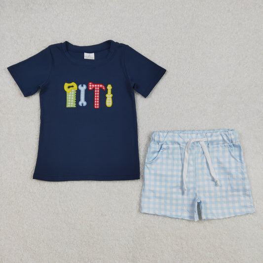 BSSO1118 Embroidery tools boy summer outfit 202502 RTS