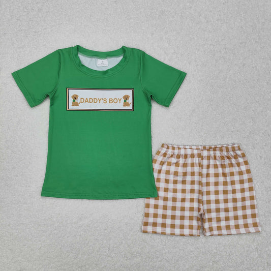 BSSO1131  dog Daddy's boy summer outfit 202-1