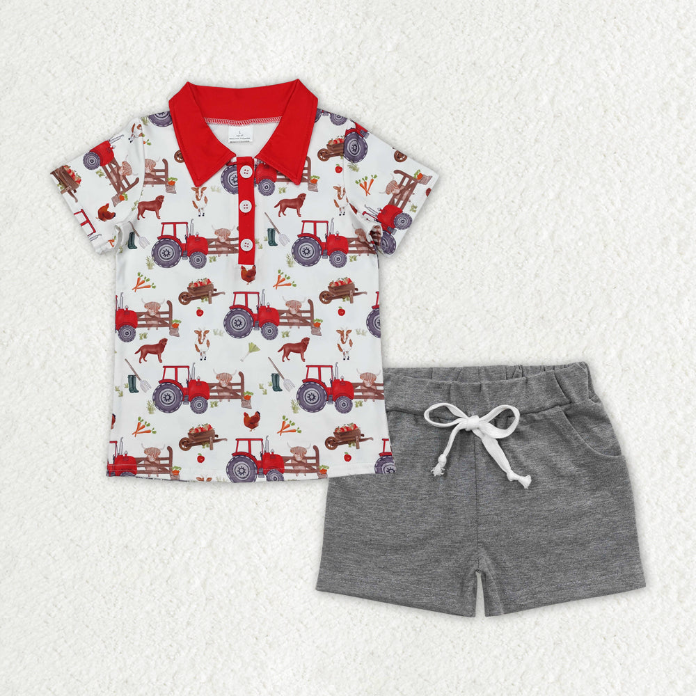 BSSO1177组合 farm animal cow boy summer outfit 202412 RTS