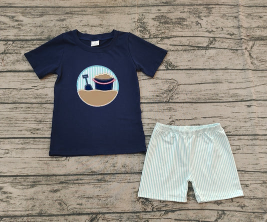 BSSO1193 embroidery beach boy summer outfit 202412 preorder