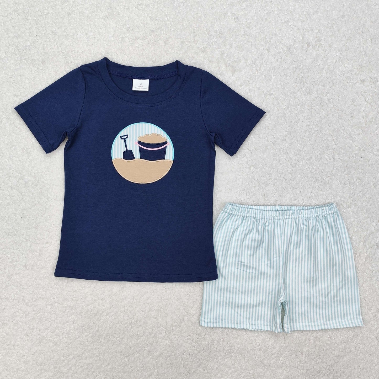 BSSO1193 embroidery beach boy summer outfit 202501 RTS