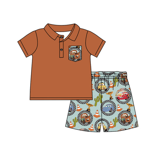 BSSO1210 cartoon car  shorts  boy summer outfit 202412 preorder