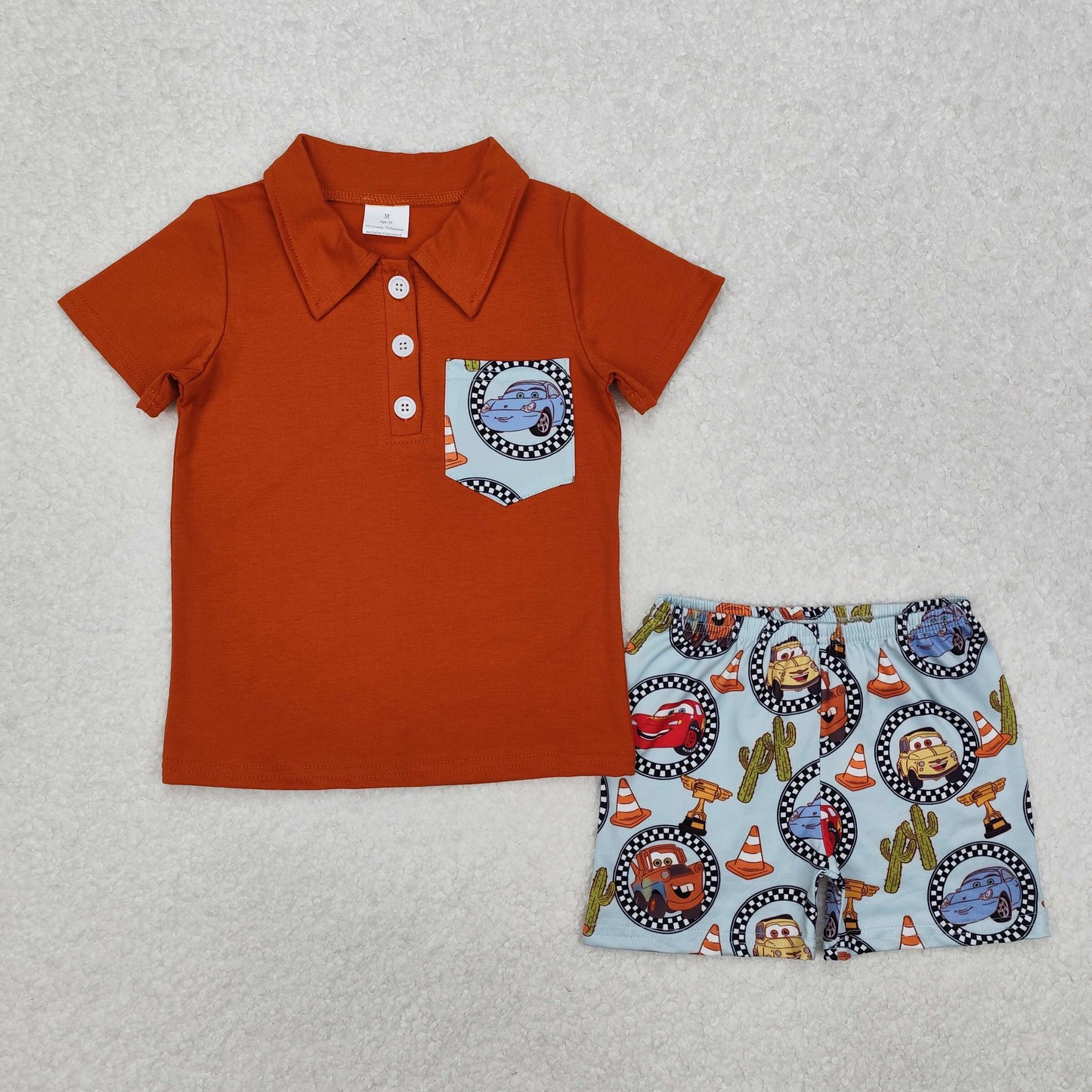 BSSO1210 cartoon car  shorts  boy summer outfit 202501 RTS