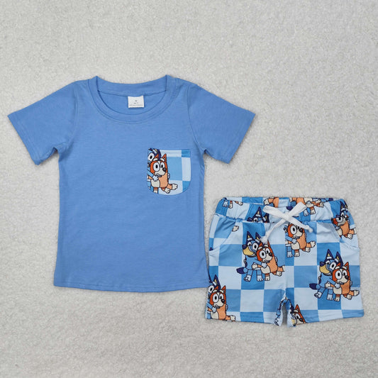 BSSO1211 boy bluey summer outfit 202501 RTS